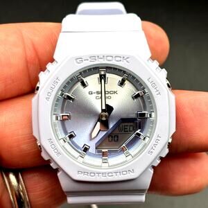 Casio G-Shock GMA-P2100SG-2A Women’s Analog Digital Silver to Blue Watch NIBWT